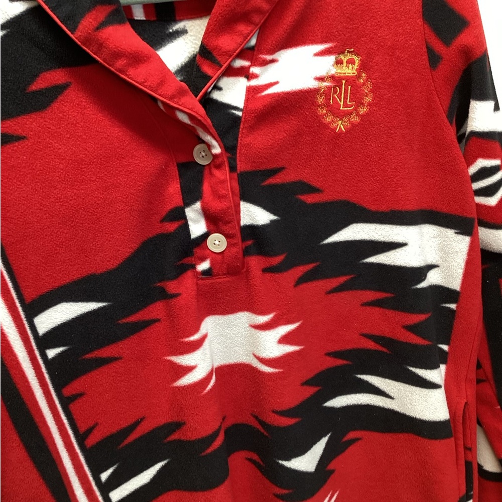 Lauren Ralph Lauren Y2k fleece sleep shirt. Medium - Picture 4 of 8